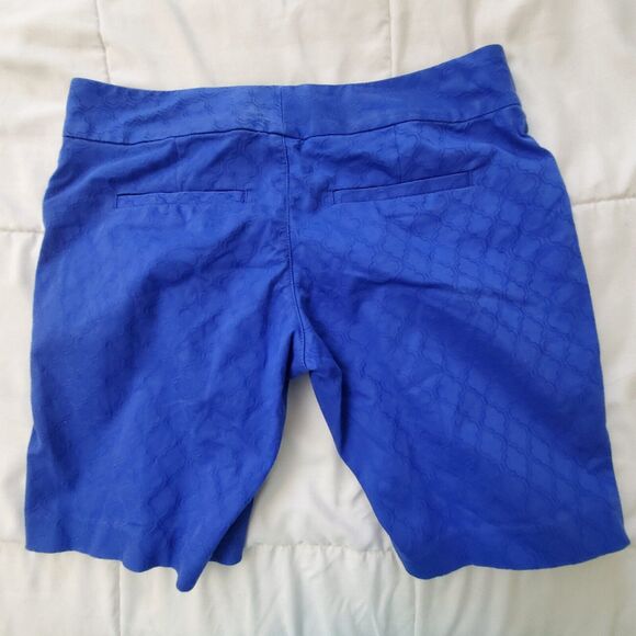 Lilly Pulitzer Womens Gardenia Shorts Brilliant Blue 9 Inch Style 2403 Size 0 - Picture 6 of 10